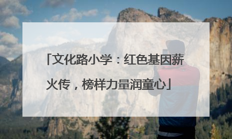 文化路小学：红色基因薪火传，榜样力量润童心